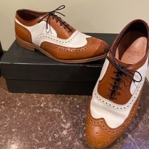 Allen Edmonds Brown Tan and White Olympiads, size 7 1/2